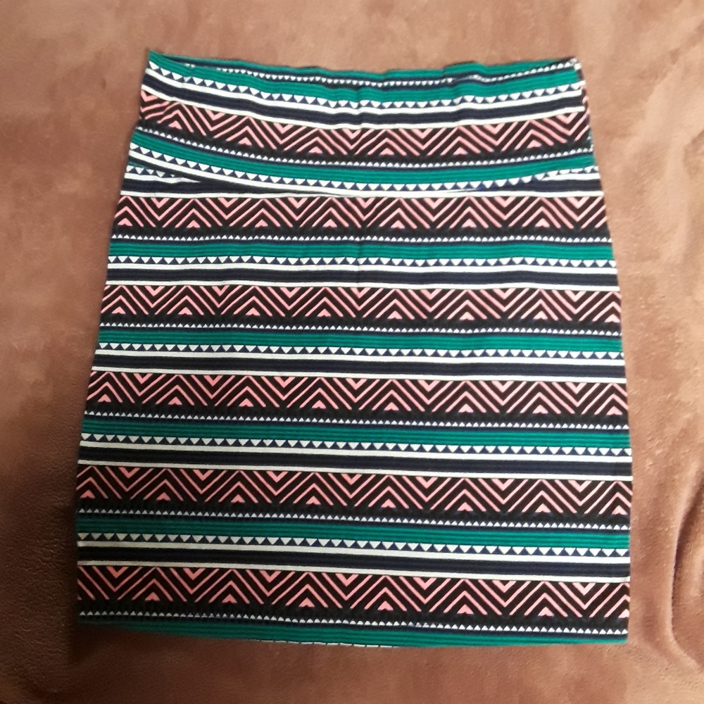 Stripe mini skirt